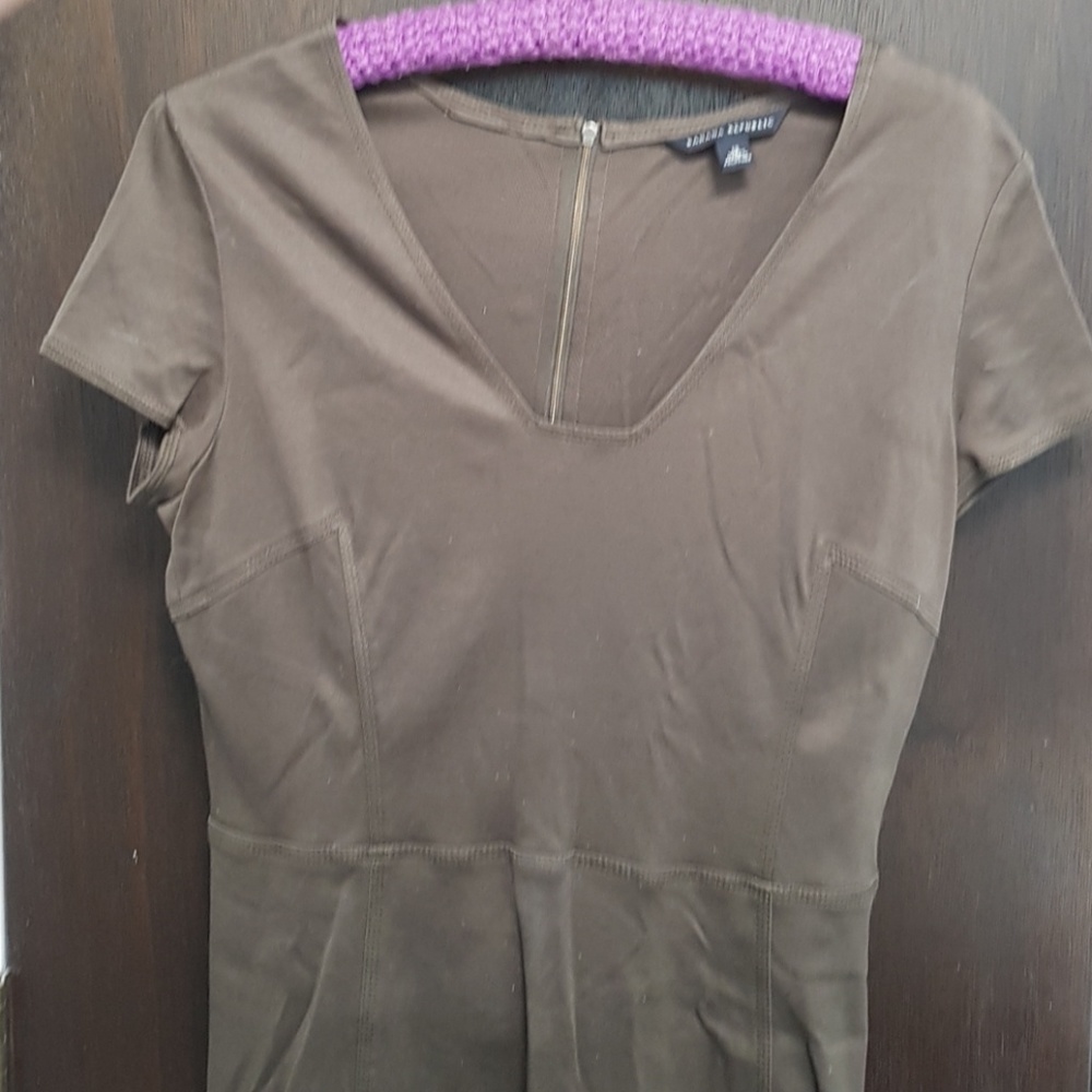 stunning Banana Republic dark green Sheath dress